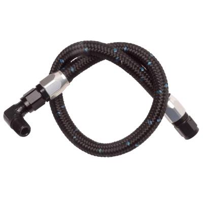 Edelbrock - Edelbrock 81233 Black Braided Stainless Steel Fuel Hose Kit