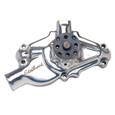 Edelbrock - Edelbrock 8820 Water Pump for Small-Block Chevy Polished Finish Short