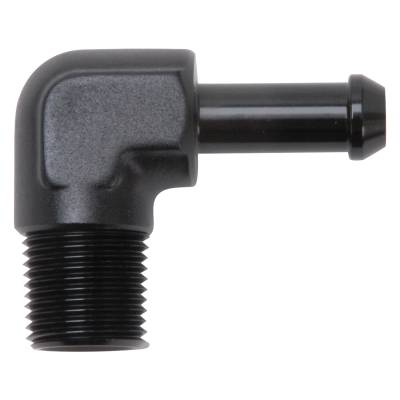 Edelbrock - Edelbrock 8167 Heater Hose End Fitting 90 w/3/8" NPT & 3/8" Barb