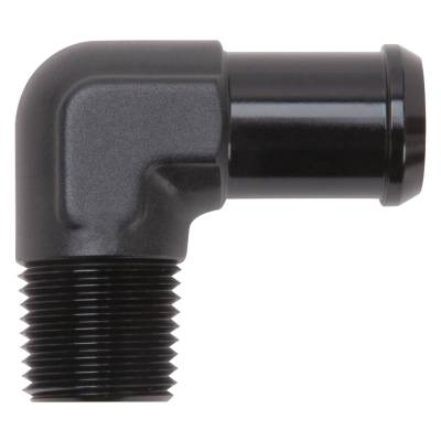 Edelbrock - Edelbrock 8165 Heater Hose End Fitting 90 w/1/2" NPT & 3/4" Barb.