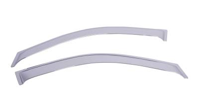 EGR - EGRUSA 61504 Tape-On Window Visors Front Pair Chrome 07-13 Chevy Silverado 1500