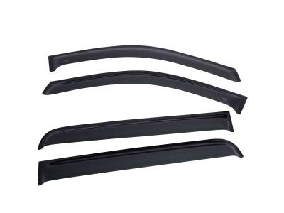 EGR - EGR 644851 Tape-On Window Visors Front/Rear Set Smoke for 4Runner