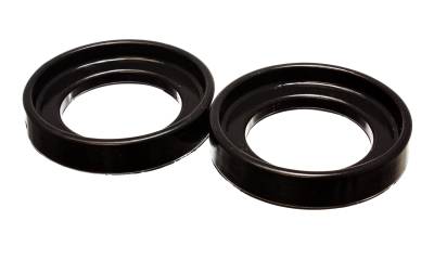 Energy Suspension - Energy Suspension 16.6101G Coil Spring Isolator Set Front Polyurethane Black