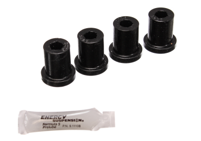 Energy Suspension - Energy Suspension 2.2117G Shackle Bushing Set Rear Polyurethane Black
