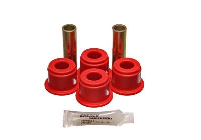Energy Suspension - Energy Suspension 2.2111R Shackle Bushing Set Rear Polyurethane Red