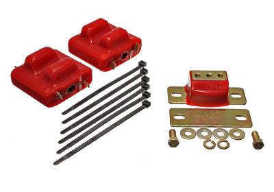 Energy Suspension - Energy Suspension 3.1128R Motor & Red Polyurethane Transmission Mount