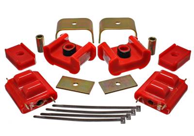 Energy Suspension - Energy Suspension 3.1124R Motor & Red Polyurethane Transmission Mount