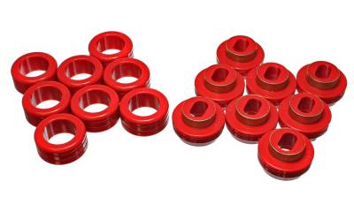 Energy Suspension - Energy Suspension 3.4121R Body Cab Mount Set Polyurethane Red