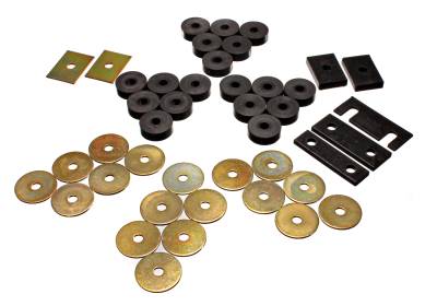 Energy Suspension - Energy Suspension 3.4119G Polyurethane Body Mount Set GM
