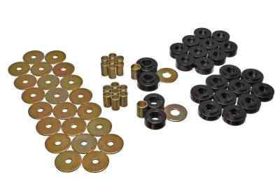 Energy Suspension - Energy Suspension 3.4128G Black Polyurethane Body Mount Set