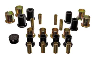 Energy Suspension - Energy Suspension 3.3113G Black Polyurethane Control Arm Bushing Set