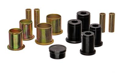 Energy Suspension - Energy Suspension 3.3182G Control Arm Bushing Set Front Polyurethane Black