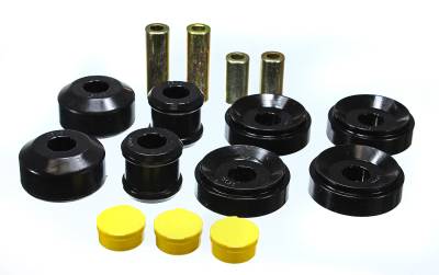 Energy Suspension - Energy Suspension 3.3195G Control Arm Bushing Set Front Polyurethane Black