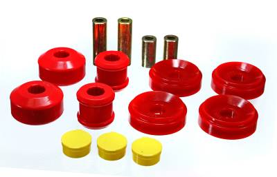 Energy Suspension - Energy Suspension 3.3195R Control Arm Bushing Set Front Polyurethane Red