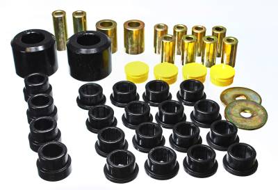 Energy Suspension - Energy Suspension 3.3196G Rear Polyurethane Control Arm Bushing Set Black