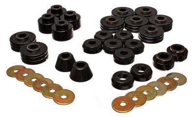 Energy Suspension - Energy Suspension 3.4147G Polyurethane Body Mount Set for GM