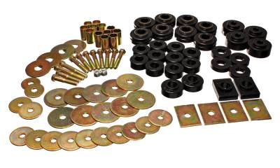 Energy Suspension - Energy Suspension 3.4155G Polyurethane Body Mount Set for GM