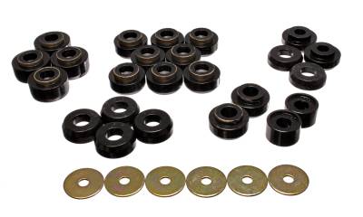 Energy Suspension - Energy Suspension 3.4145G Black Polyurethane Body Mount Set