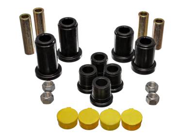 Energy Suspension - Energy Suspension 3.3180G Front Control Arm Bushing Set Black for Chevy/GMC