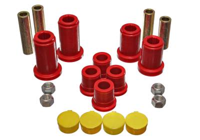 Energy Suspension - Energy Suspension 3.3180R Front Polyurethane Control Arm Bushing Set Red