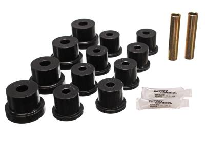 Energy Suspension - Energy Suspension 3.2122G Leaf Spring Bushing Set Polyurethane Black