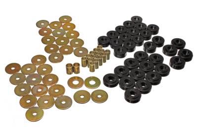 Energy Suspension - Energy Suspension 3.4112G Black Polyurethane Body Mount Set