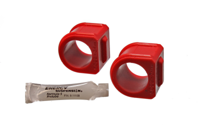 Energy Suspension - Energy Suspension 3.5131R Sway Bar Bushing Set Front Polyurethane Red
