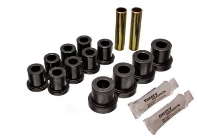 Energy Suspension - Energy Suspension 3.2121G Rear Leaf Spring Bushing Set Black for 54-62 Corvette