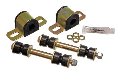 Energy Suspension - Energy Suspension 3.5145G Sway Bar Bushing Set Rear Polyurethane Black