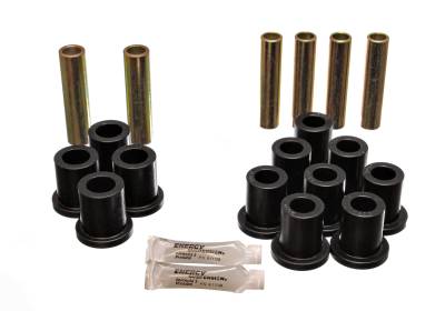 Energy Suspension - Energy Suspension 4.2103G Leaf Spring Bushing Set Polyurethane Black