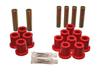 Energy Suspension - Energy Suspension 4.2103R LeF Spring Bushing Set Polyurethane Red