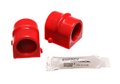 Energy Suspension - Energy Suspension 3.5210R Sway Bar Bushing Set Front Polyurethane Red