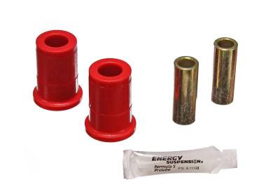 Energy Suspension - Energy Suspension 4.3102R Control Arm Bushing Set Front Polyurethane Red
