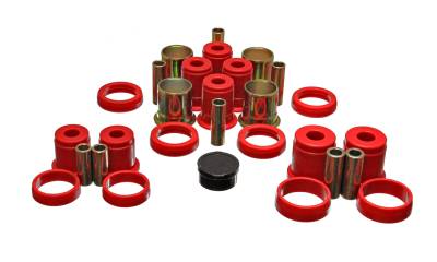 Energy Suspension - Energy Suspension 4.3120R Rear Control Arm Bushing Set Polyurethane Red