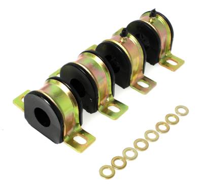 Energy Suspension - Energy Suspension 3.5176G Sway Bar Bushing Set Front Polyurethane Black