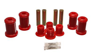 Energy Suspension - Energy Suspension 4.3145R Front Polyurethane Control Arm Bushing Set Red