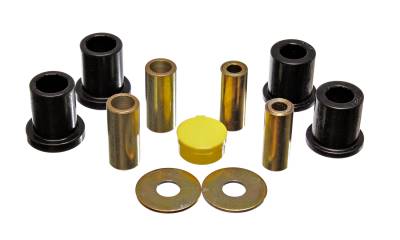 Energy Suspension - Energy Suspension 4.3152G Control Arm Bushing Set Front Polyurethane Black