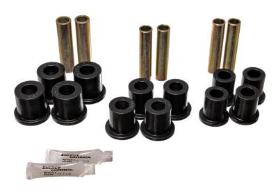 Energy Suspension - Energy Suspension 4.2140G Leaf Spring Bushing Set Polyurethane Black