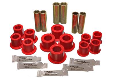 Energy Suspension - Energy Suspension 4.2150R Rear Polyurethane Leaf Spring Bushing Set Red