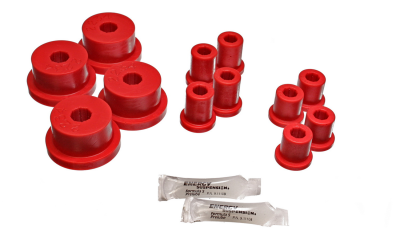 Energy Suspension - Energy Suspension 4.2141R Leaf Spring Bushing Set Polyurethane Red