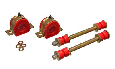 Energy Suspension - Energy Suspension 3.5181R Front Sway Bar Bushing Set Polyurethane Red