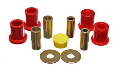 Energy Suspension - Energy Suspension 4.3152R Control Arm Bushing Set Front Polyurethane Red
