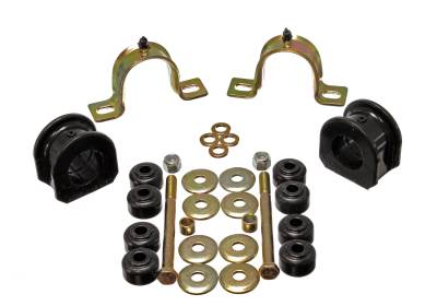 Energy Suspension - Energy Suspension 3.5207G Sway Bar Bushing Set Front Polyurethane Black