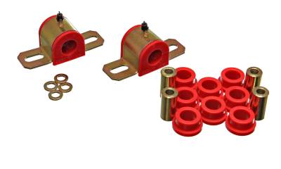 Energy Suspension - Energy Suspension 3.5205R Sway Bar Bushing Set Rear Polyurethane Red