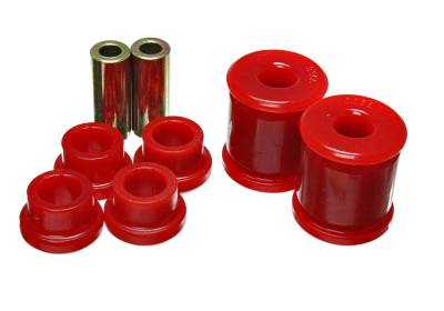 Energy Suspension - Energy Suspension 4.3156R Control Arm Bushing Set Front Polyurethane Red