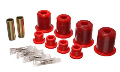 Energy Suspension - Energy Suspension 4.3161R Rear Polyurethane Control Arm Bushing Set Red