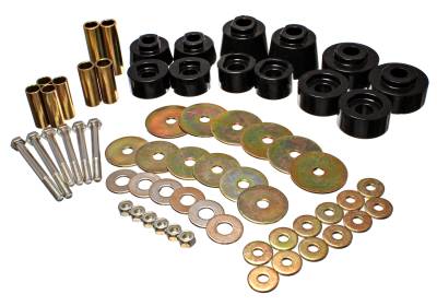 Energy Suspension - Energy Suspension 4.4117G Polyurethane Body Mount Set for Ford