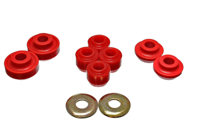 Energy Suspension - Energy Suspension 4.7119R Strut Rod Bushing Set Polyurethane Red