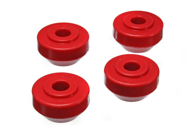 Energy Suspension - Energy Suspension 4.7117R Front Strut Rod Bushing Set Polyurethane Red