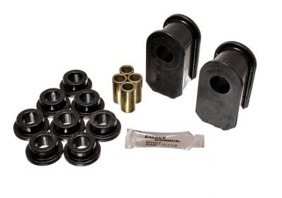 Energy Suspension - Energy Suspension 4.5129G Sway Bar Bushing Set Front/Rear Polyurethane Black